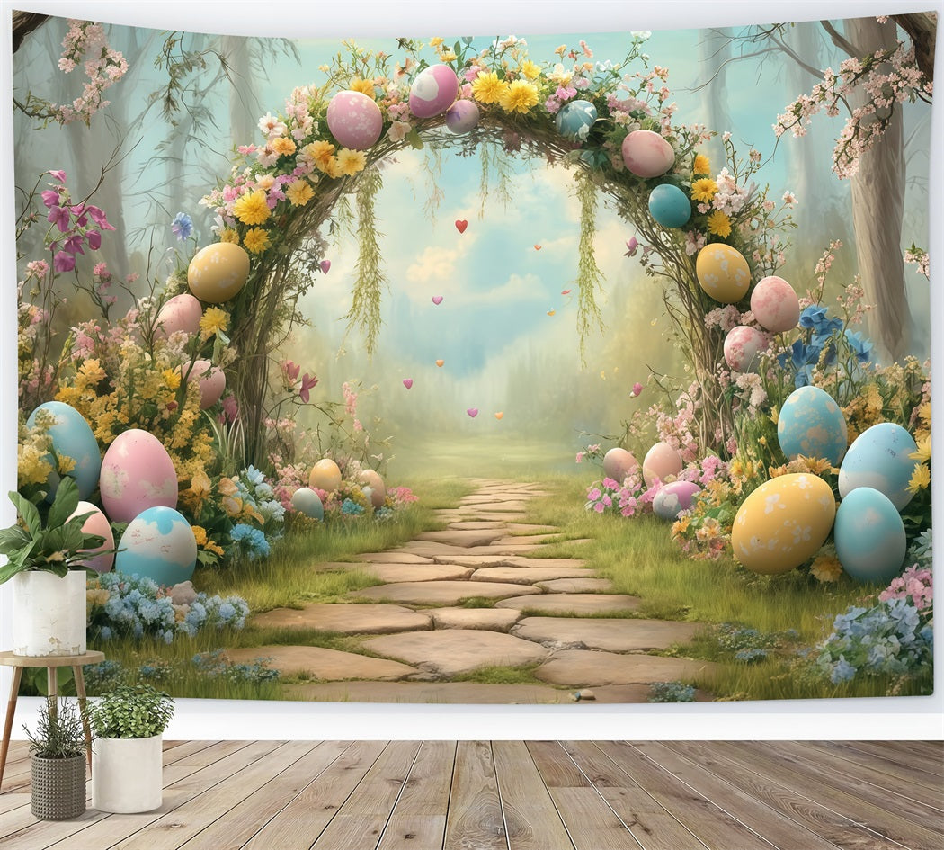 Easter Photo Backdrop Forest Tent Bunny Setup Easter Backdrop Ideas MRR11-84