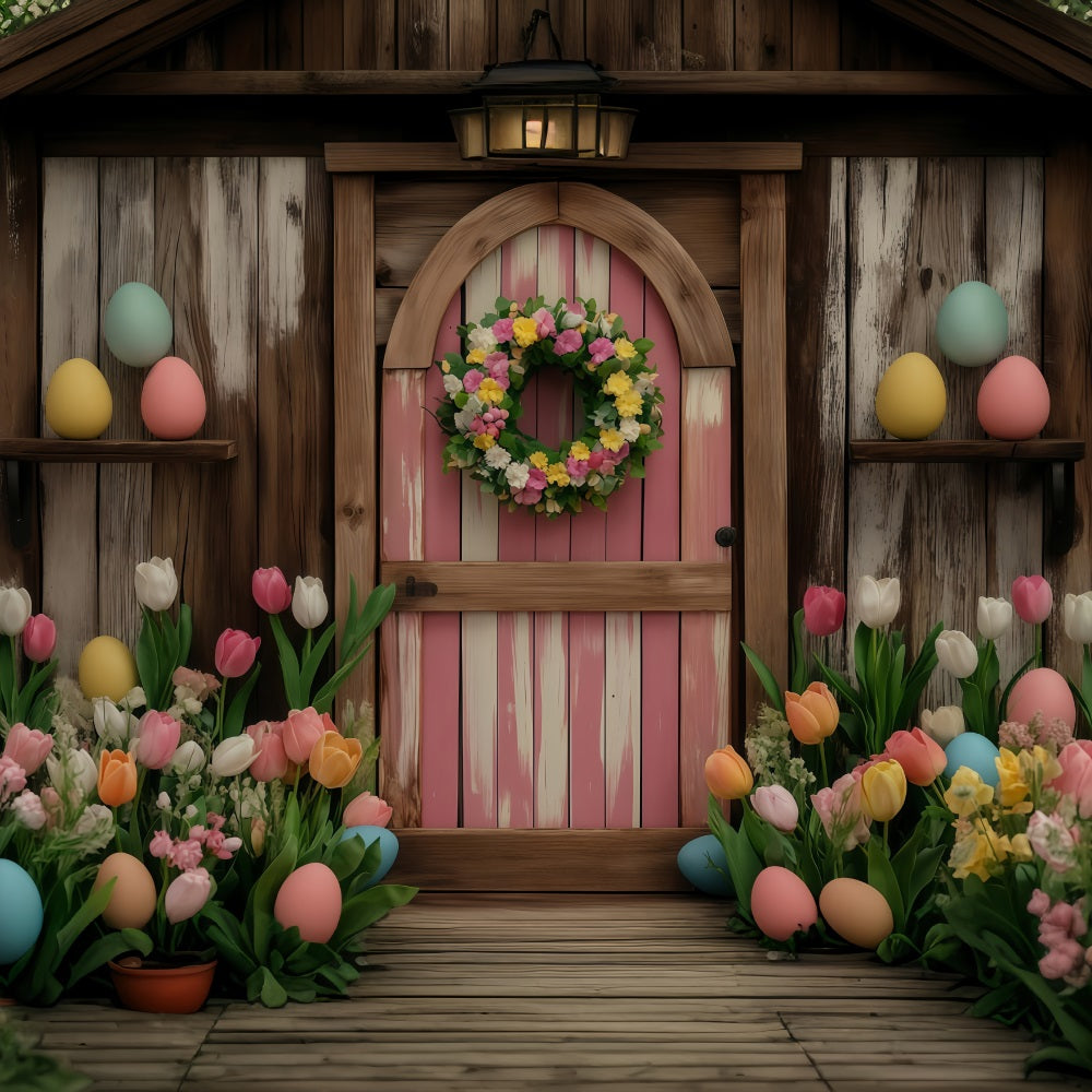 Easter Egg Backdrop Enchanted Meadow Egg Path Easter Photography Backdrops MRR11-88