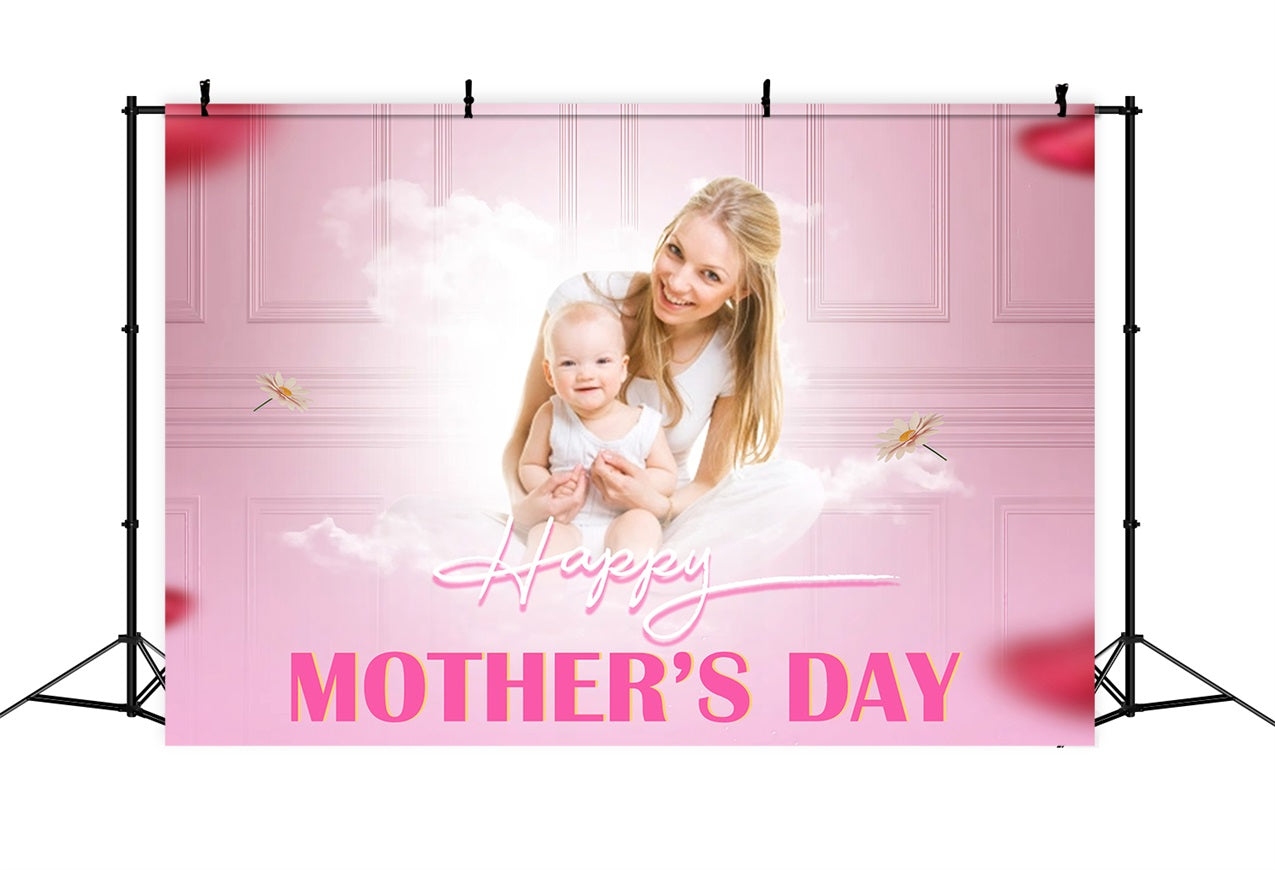 Mother's Day Photo Backdrops Dreamy Cloud Flower Personalized Backdrop MRR3-43
