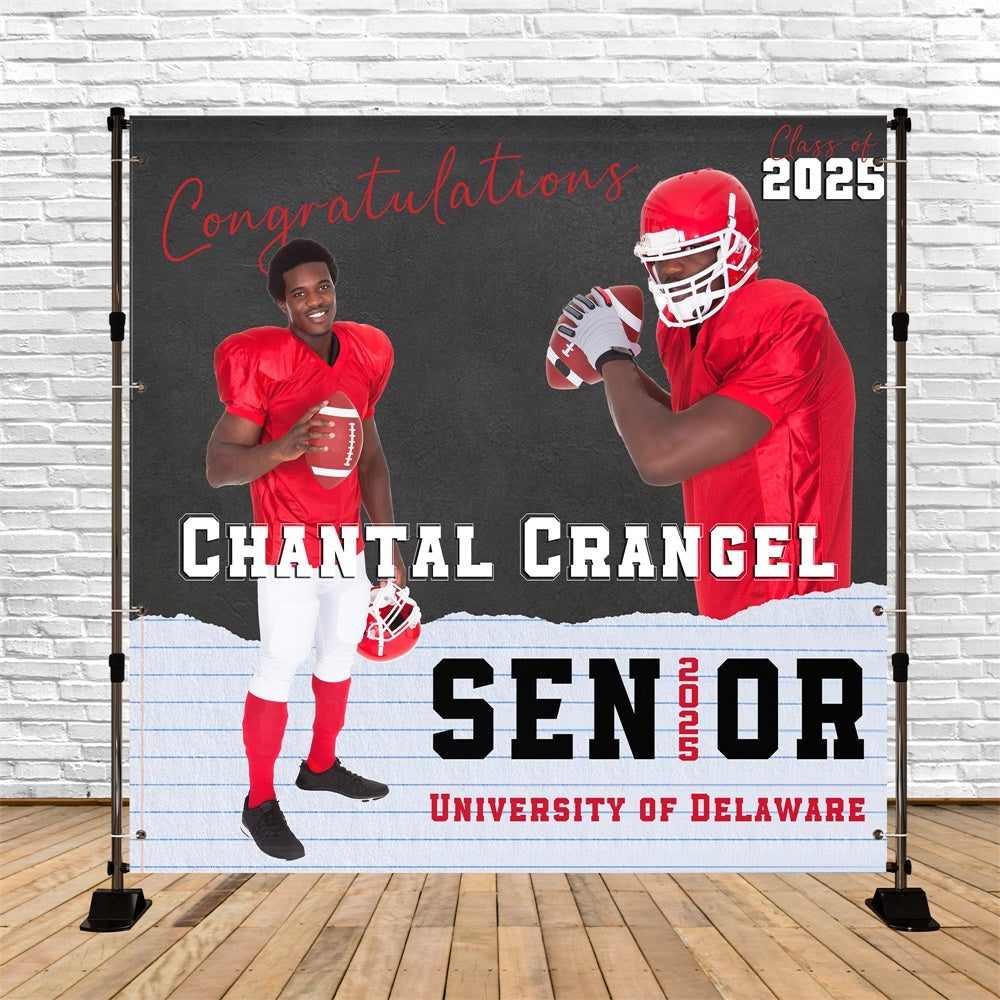 Personalized Graduation Backdrop Sports Pride Graduation Party Backdrop MRR5-5