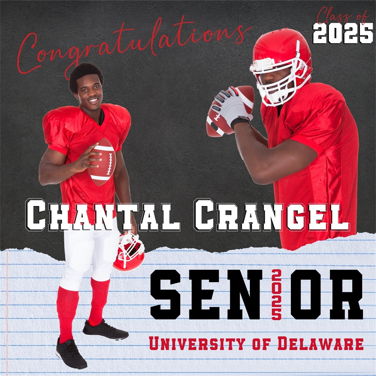 Personalized Graduation Backdrop Sports Pride Graduation Party Backdrop MRR5-5