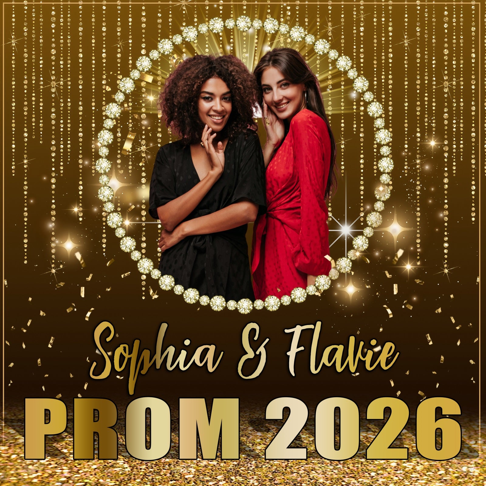 Prom Backdrop Ideas Shimmer Gold Crystal Custom Graduation Party Backdrop MRR5-51