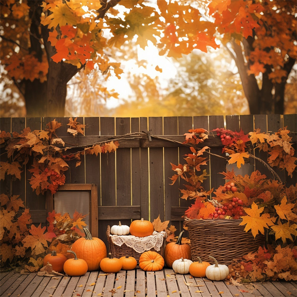 Fall Photography Backdrops Cozy Corner Pumpkin Backdrop MRR7-142