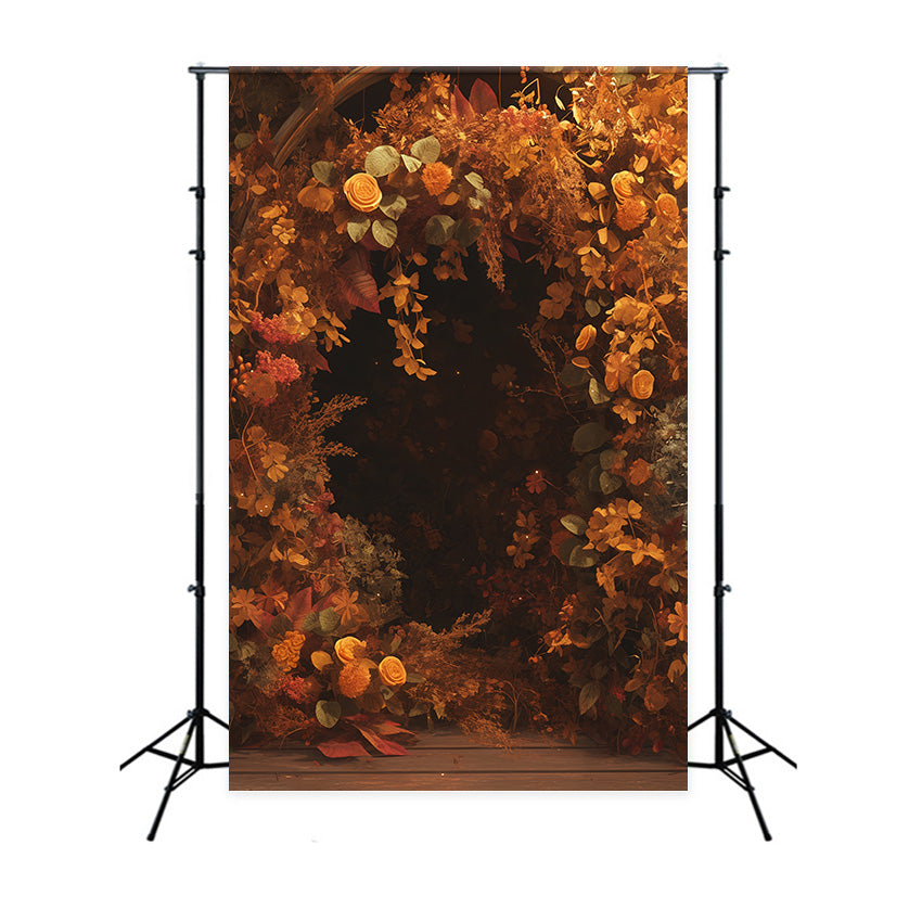 Fall Photo Backdrops Rustic Floral Romance Backdrop MRR7-143