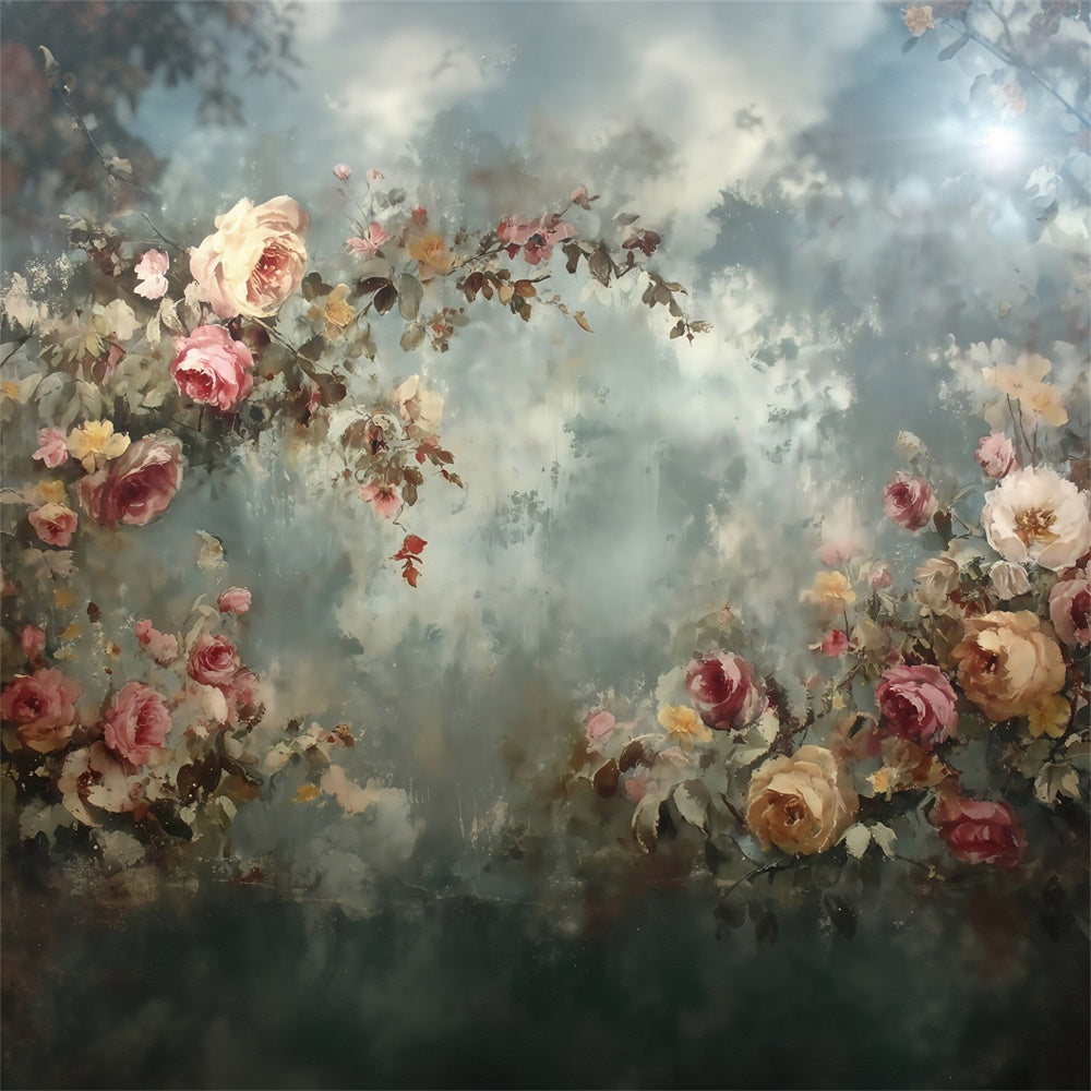 Painting Backdrops Classic Rose Dream Cloth Backdrops MRR7-187