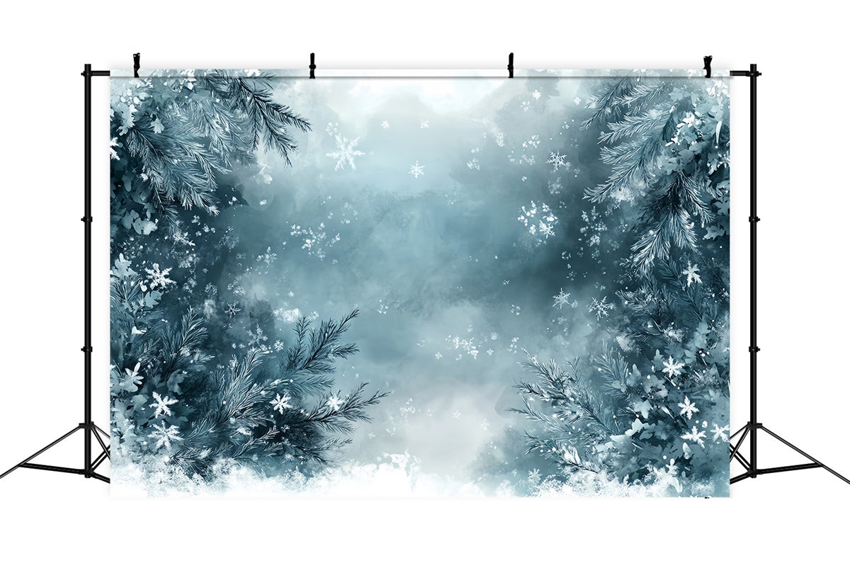 Fine Art Backdrops Winter Frosty Wonderland Cloth Backdrop MRR7-196