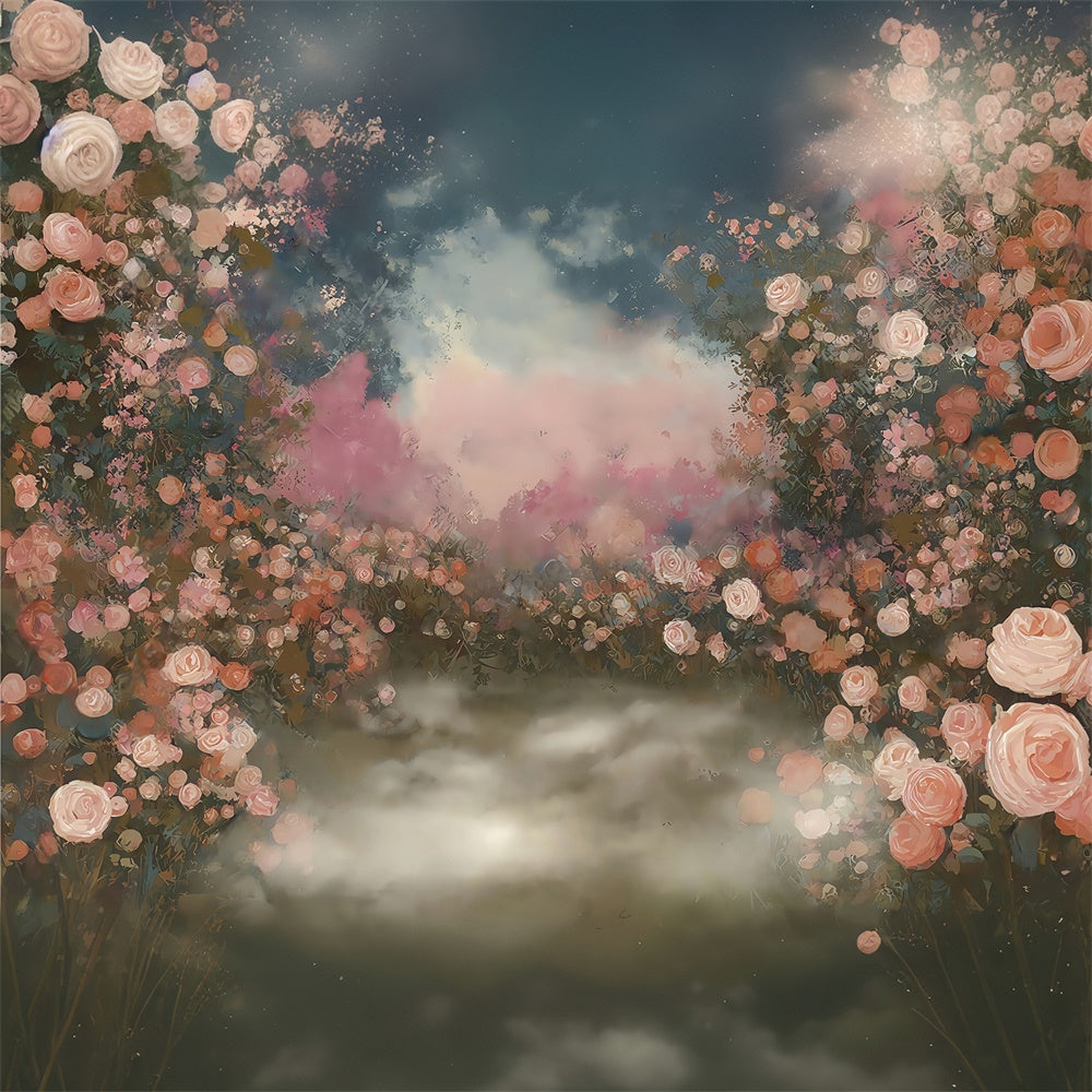Artistic Backdrops Pastel Rose Whisper Fabric Backdrops MRR7-199