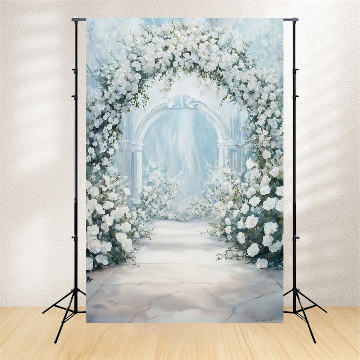 Fine Art Photography Backdrop Angelic Rose Garden Backdrop MRR7-207