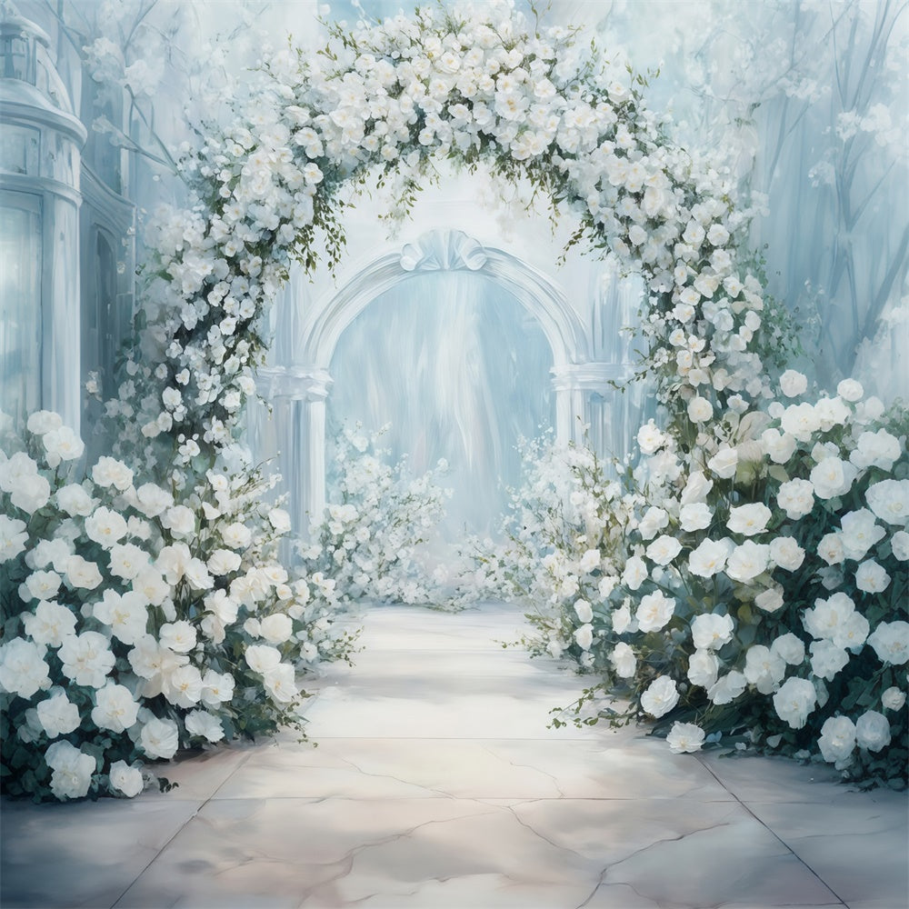 Fine Art Photography Backdrop Angelic Rose Garden Backdrop MRR7-207