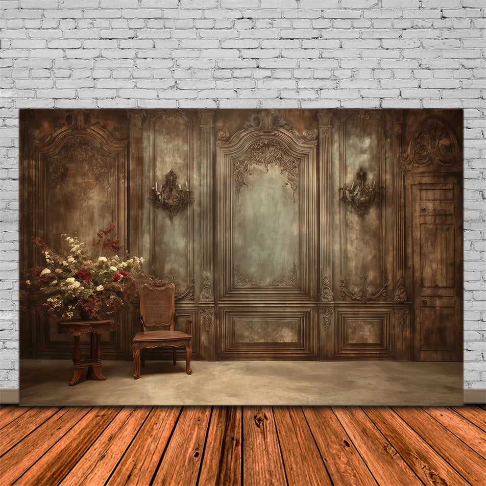Retro Photo Backdrop Sepia Elegance Vintage Backdrops MRR7-230