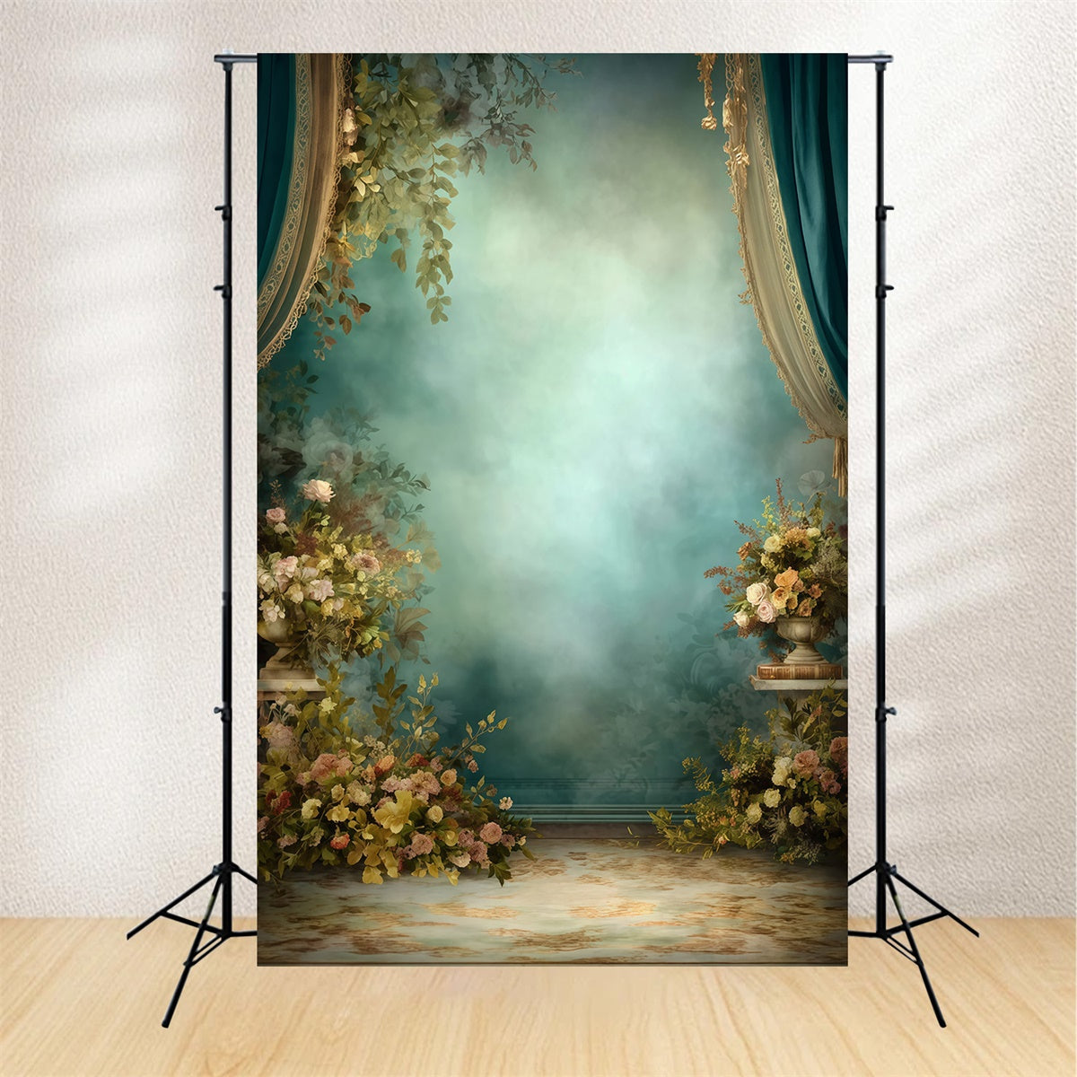 Backdrop Vintage Garden Mist Regal Curtain Backdrop MRR7-239