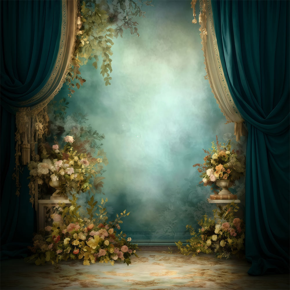 Backdrop Vintage Garden Mist Regal Curtain Backdrop MRR7-239