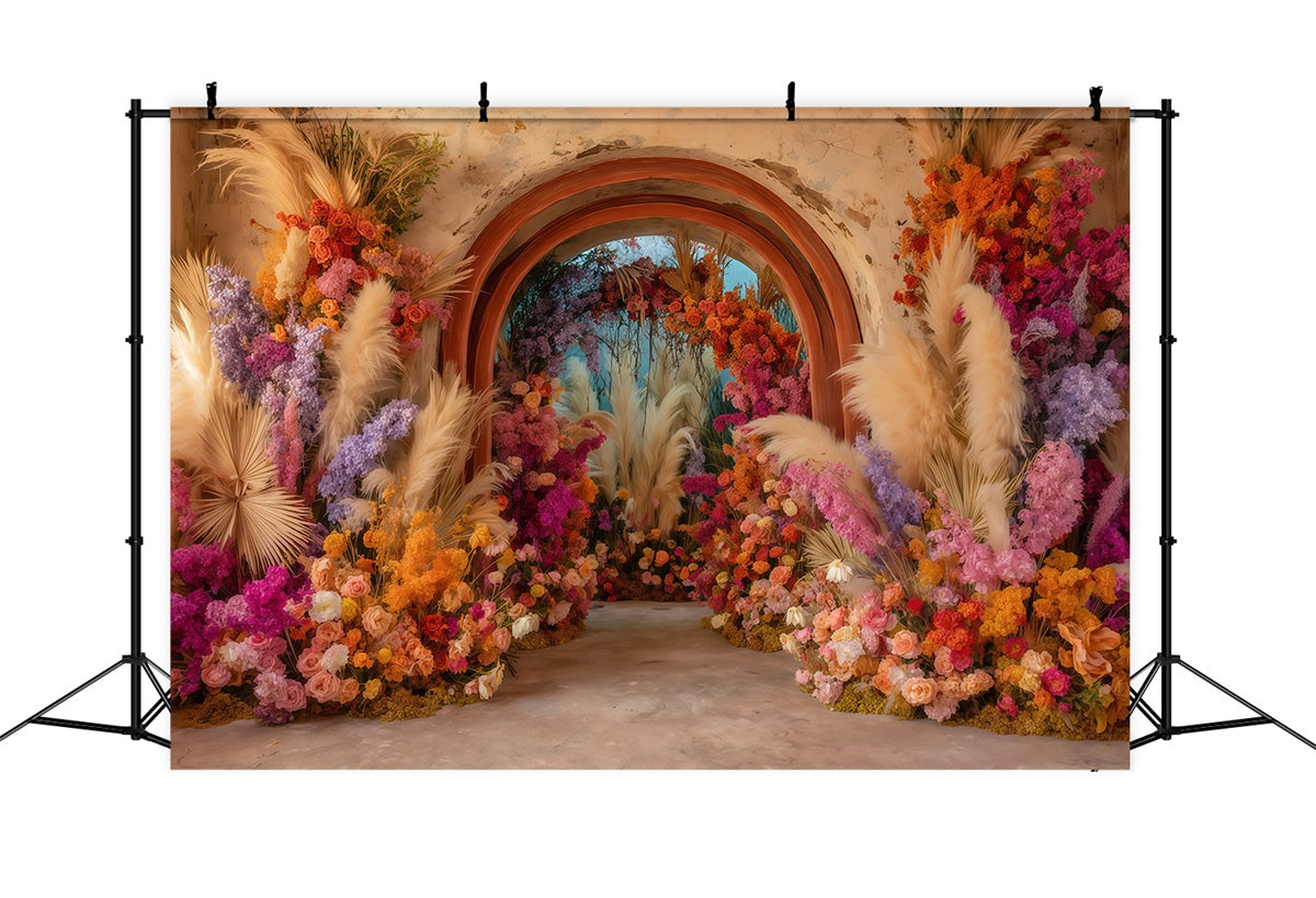 Bohemian Backdrop Sunset Carnival Bloom Backdrop MRR7-246