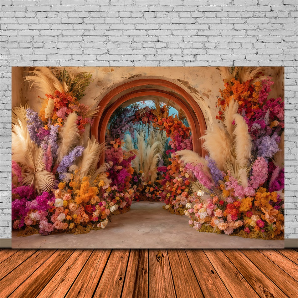 Bohemian Backdrop Sunset Carnival Bloom Backdrop MRR7-246