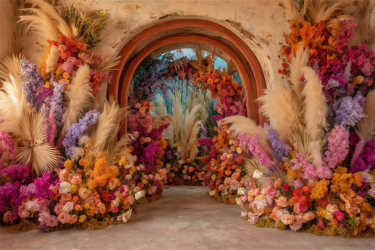 Bohemian Backdrop Sunset Carnival Bloom Backdrop MRR7-246