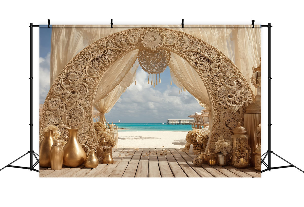 Boho Backdrop Coastal Dream Beach Arch Backdrop MRR7-248
