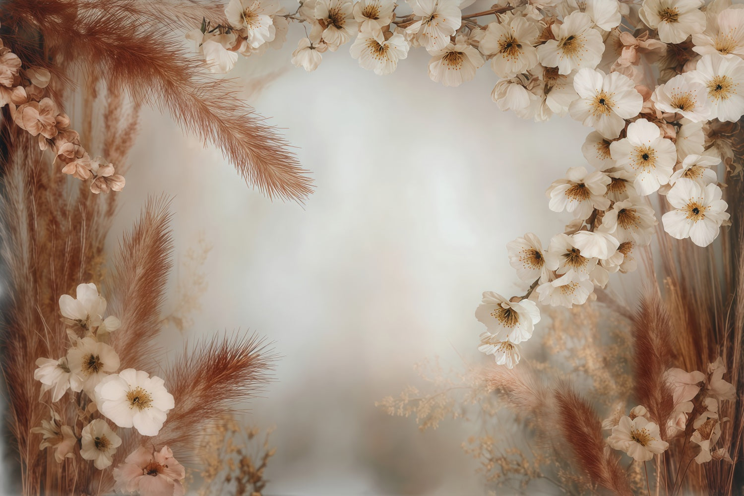 Bohemian Backdrops Beige Petal Whisper Backdrop MRR7-255