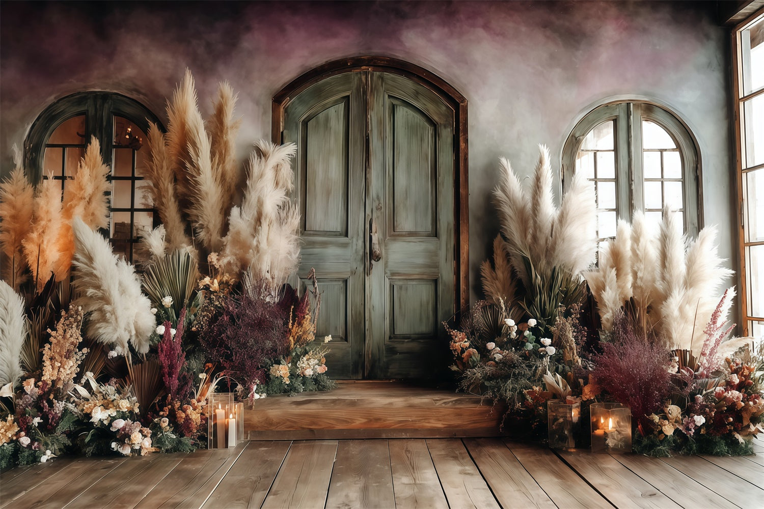 Boho Backdrops Rustic Twilight Doorway Backdrop MRR7-263