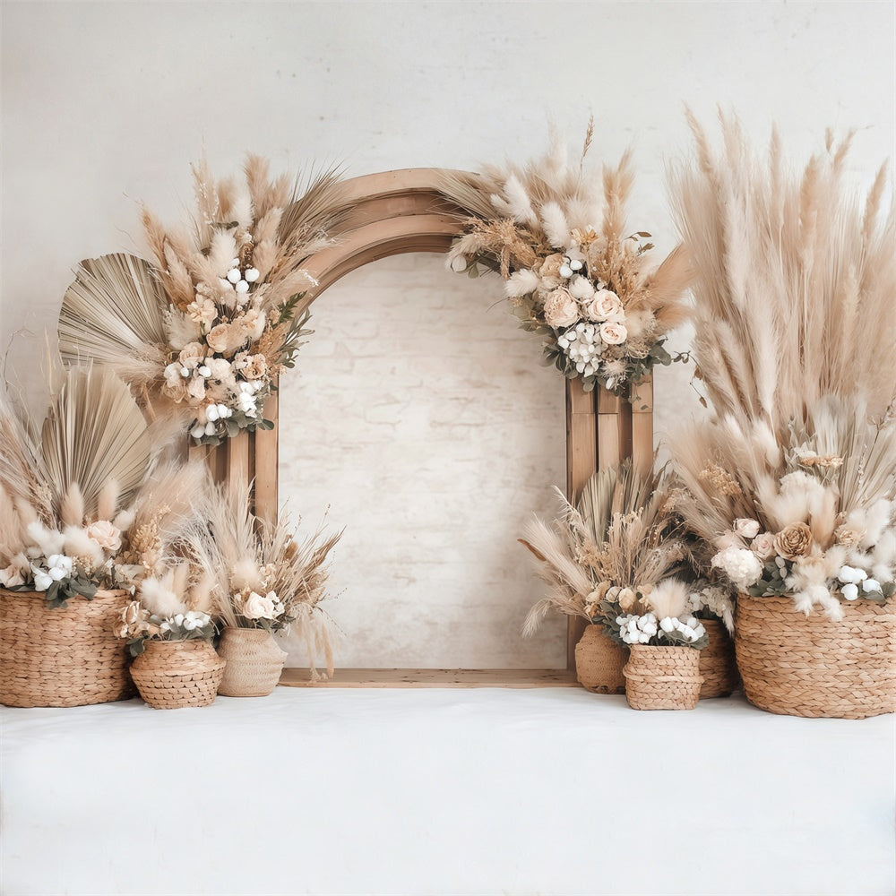 Bohemian Backdrop Rustic Bloom Elegance Backdrop MRR7-267