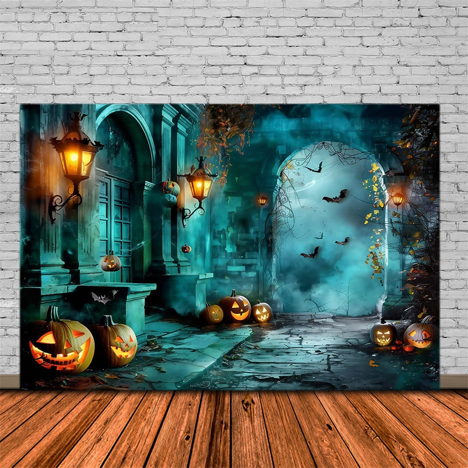 Halloween Backdrops Twilight Pumpkin Entrance Backdrop MRR7-27