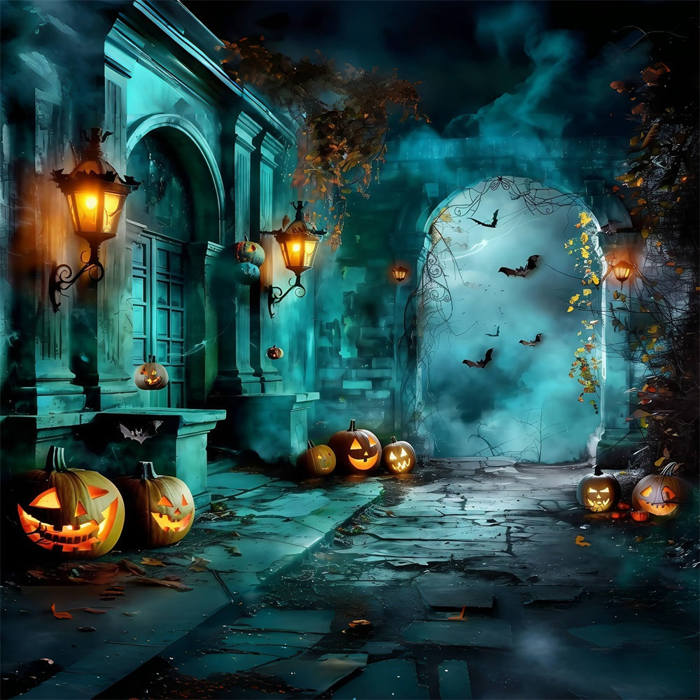 Halloween Backdrops Twilight Pumpkin Entrance Backdrop MRR7-27