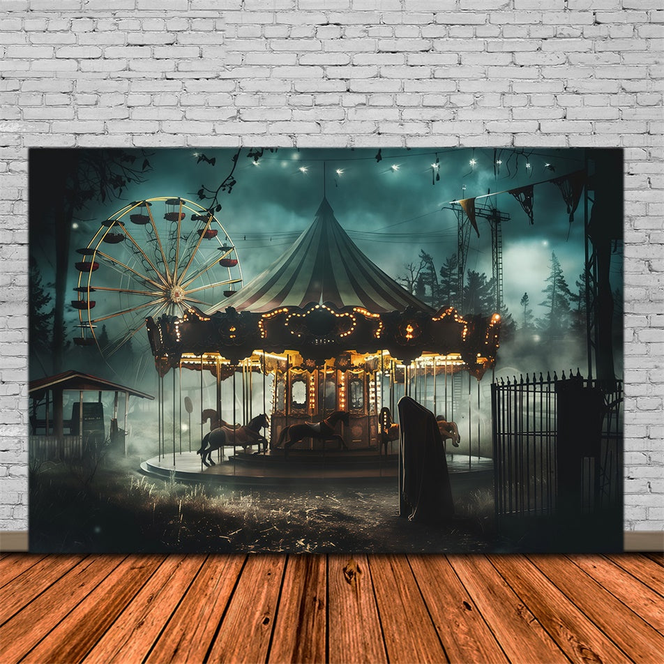 Halloween Photography Backdrop Twilight Terror Park Backdrop MRR7-36