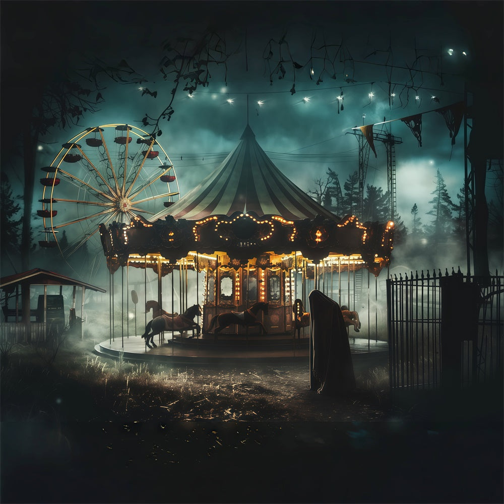 Halloween Photography Backdrop Twilight Terror Park Backdrop MRR7-36