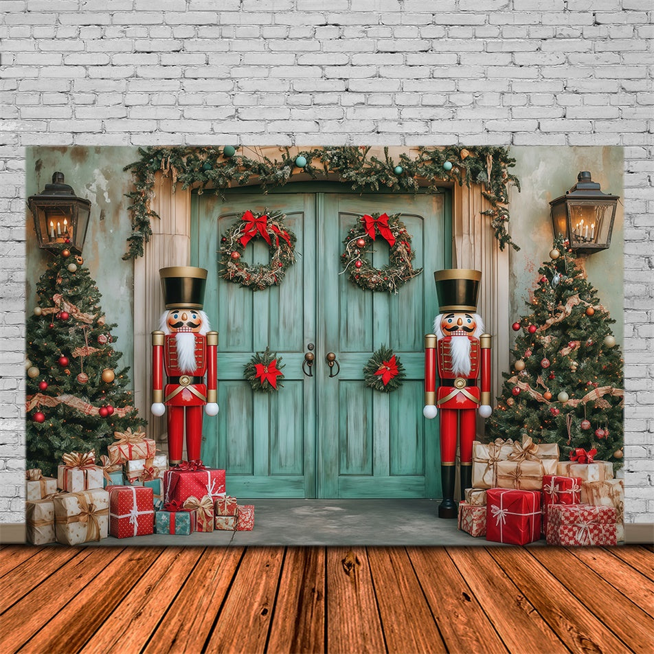 Christmas Backdrop Ideas Nutcracker Welcome Porch Backdrop MRR7-84