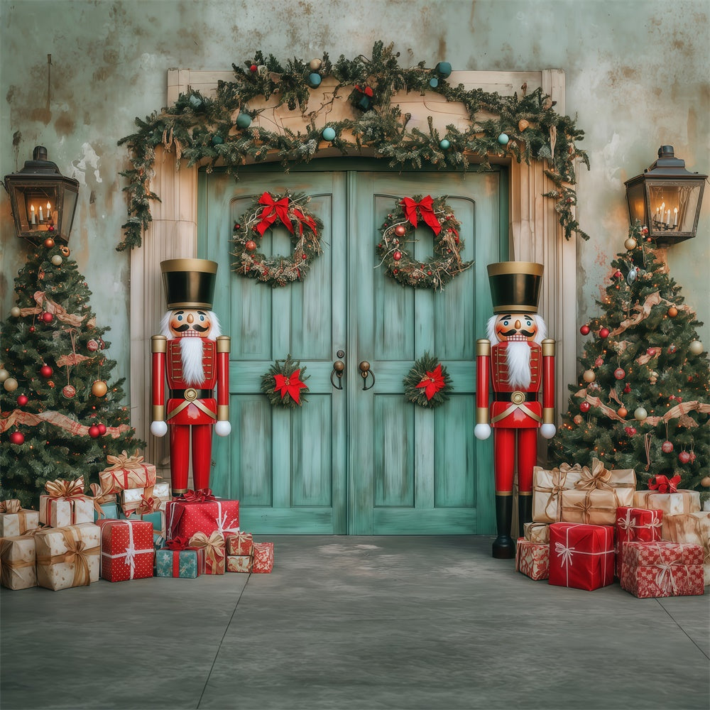 Christmas Backdrop Ideas Nutcracker Welcome Porch Backdrop MRR7-84