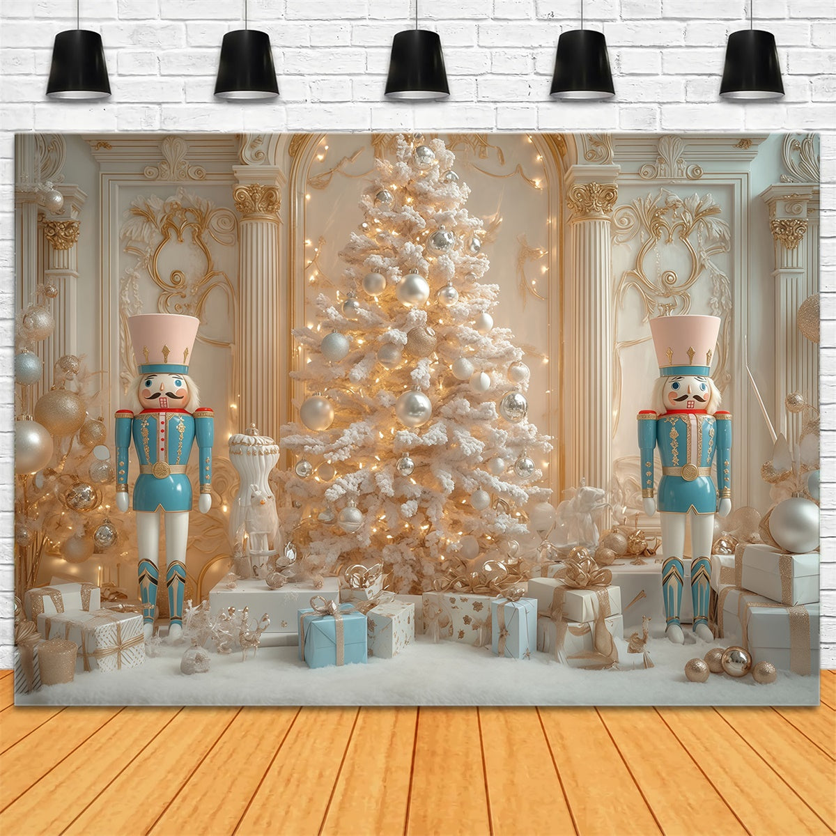 Christmas Backdrops Frosted Palace Dreams Backdrop MRR7-85