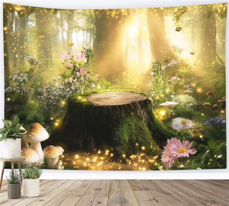 Fantasy Forest Backdrop Sunbeam Fairy Meadow Backdrop MRR7-94