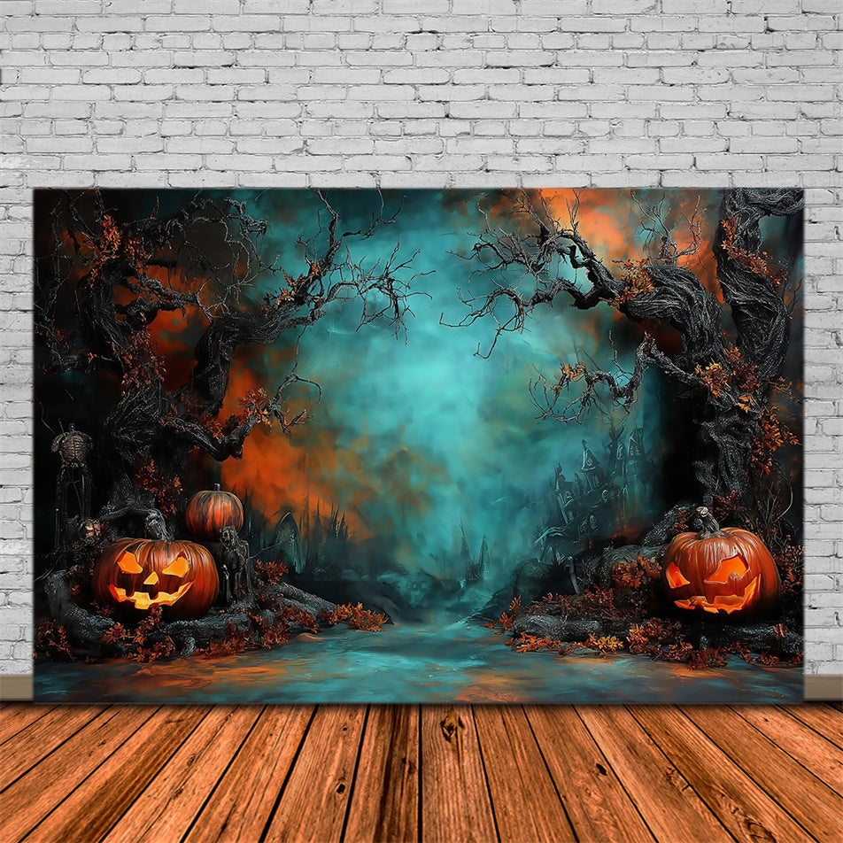 Halloween Wall Backdrop Spooky Forest Halloween Photo Backdrop MRR8-2