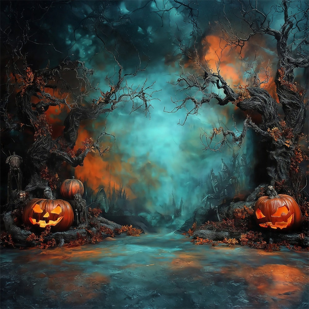 Halloween Wall Backdrop Spooky Forest Halloween Photo Backdrop MRR8-2