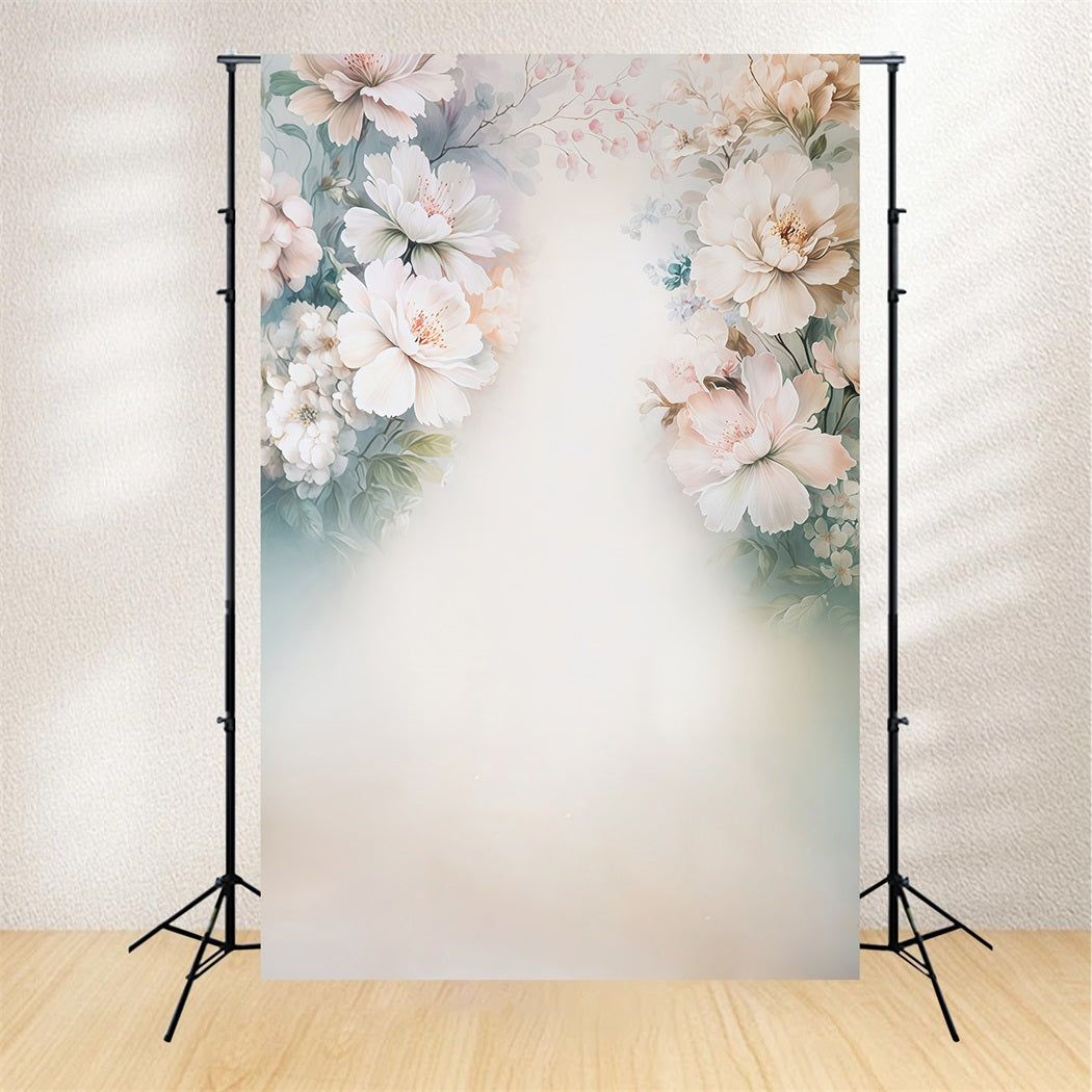 Maternity Backdrop Abstract Vintage Flower Painting Maternity Photo Backdrop MRR8-276
