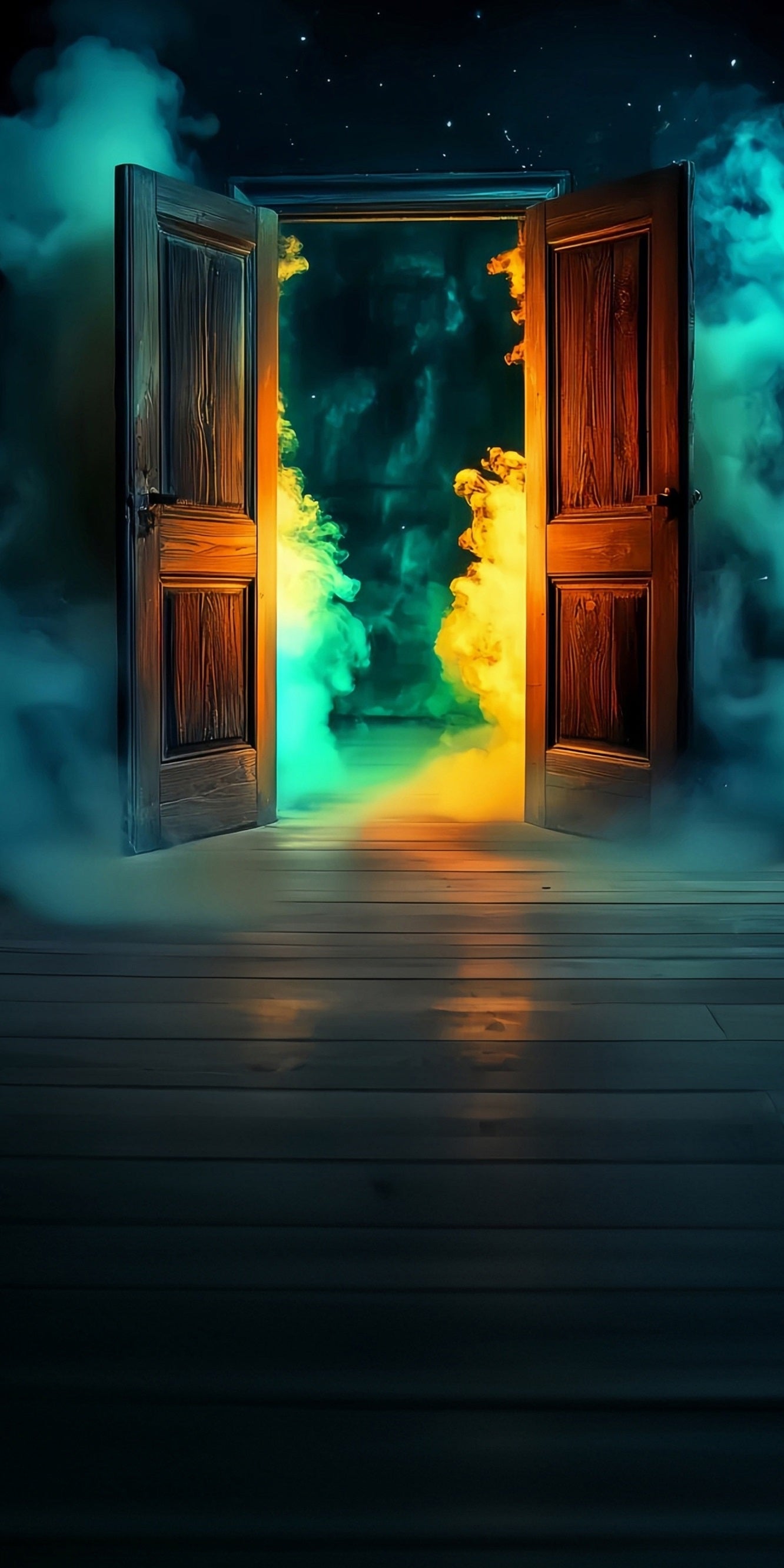 Halloween Photography Backdrop Marvel Night Glow Smokey Gates Sweep Backdrop MRR8-55