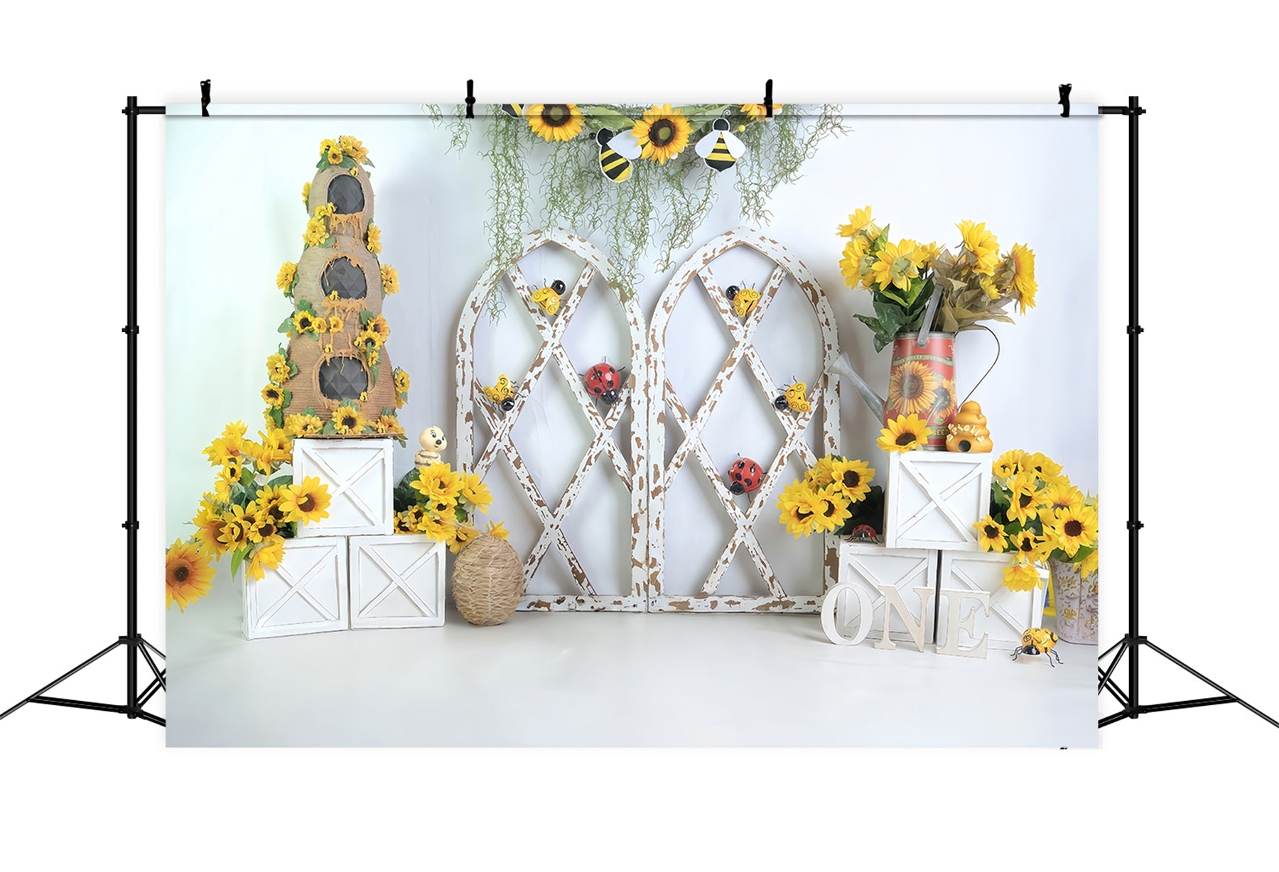 Children Backdrops Rustic Sunflower Garden Newborn Photo Backdrop MRR9-112