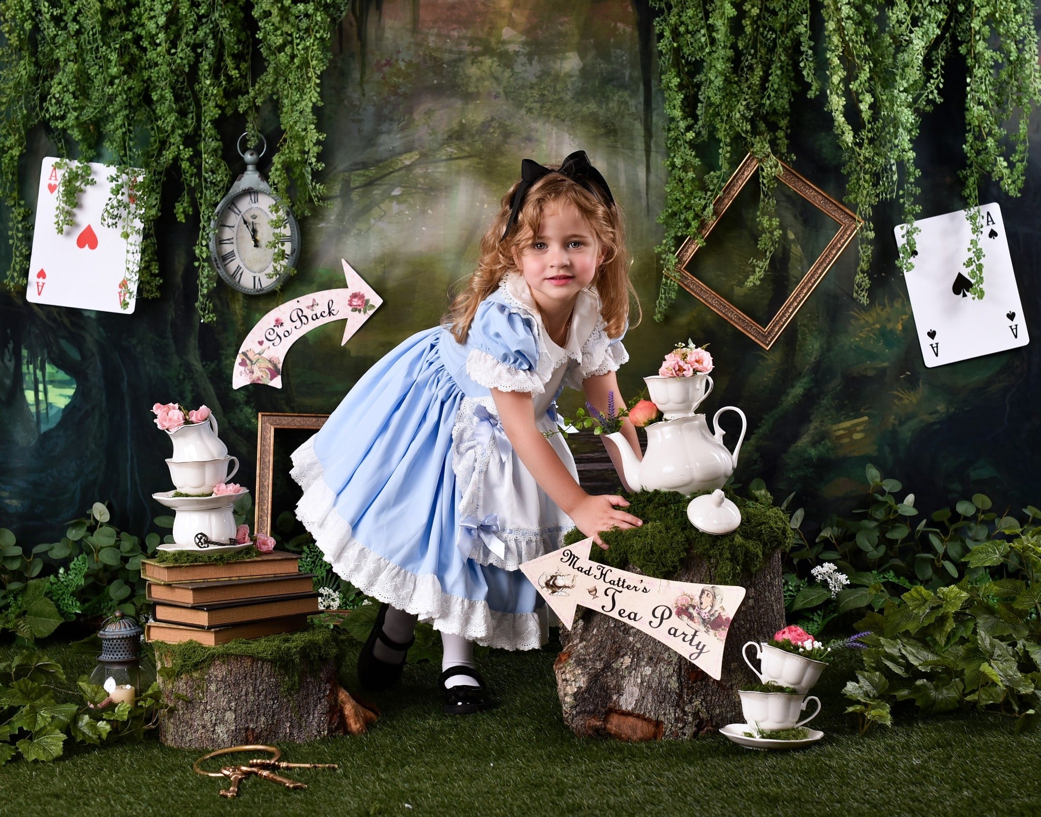 Forest Backdrop Misty Enchanted Forest Pathway Forest Photo Backdrop MRR9-22