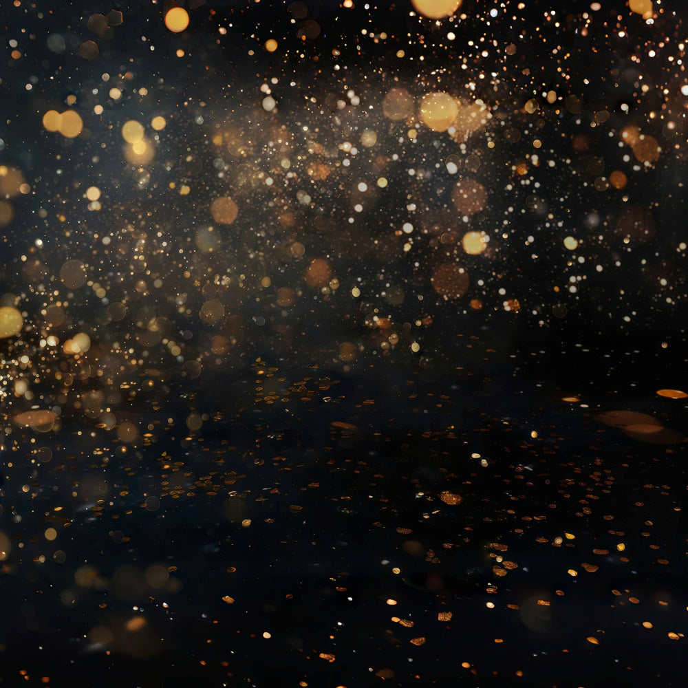 Glitter Bokeh Backdrop Golden Sparkling Glitter Lights Bokeh Backdrop MRR9-54