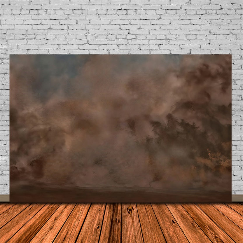 Painting Backdrop Moody Brown Mist Abstract Haze Fine Art Backdrop MRR9-65