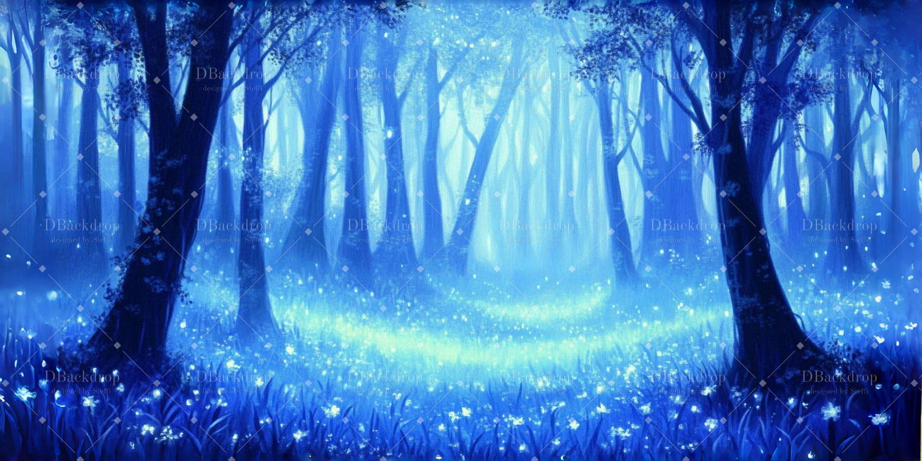Church Stage Backdrops Night Magic Forest Scenery Backdrops for Theater CSH59-T38