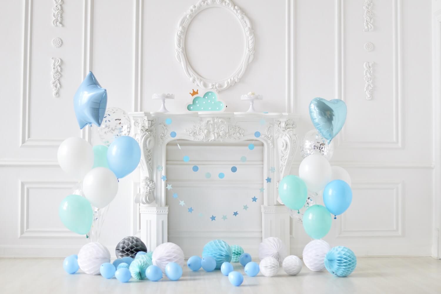 Balloon Decoration Kid's Birthday Backdrop RR5-34