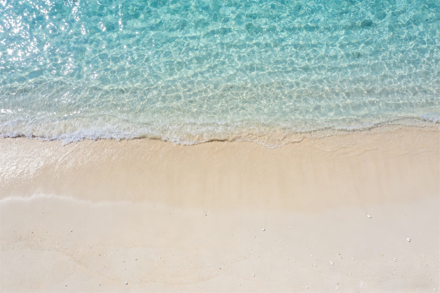 Beach Backdrop Photography Clear Turquoise Water Shore Summer Backdrop RR61-26