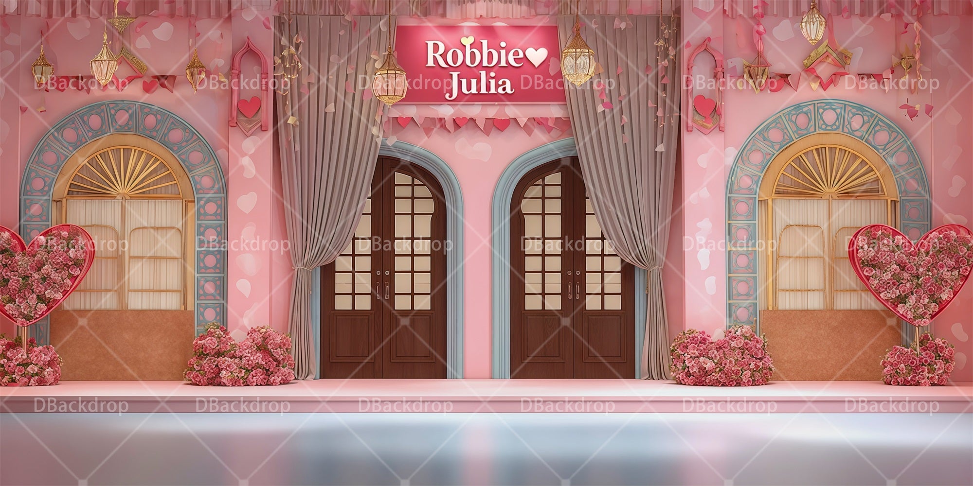 Stage Backdrops Romantic Wedding Backdrop For Theater Play RR65-T108