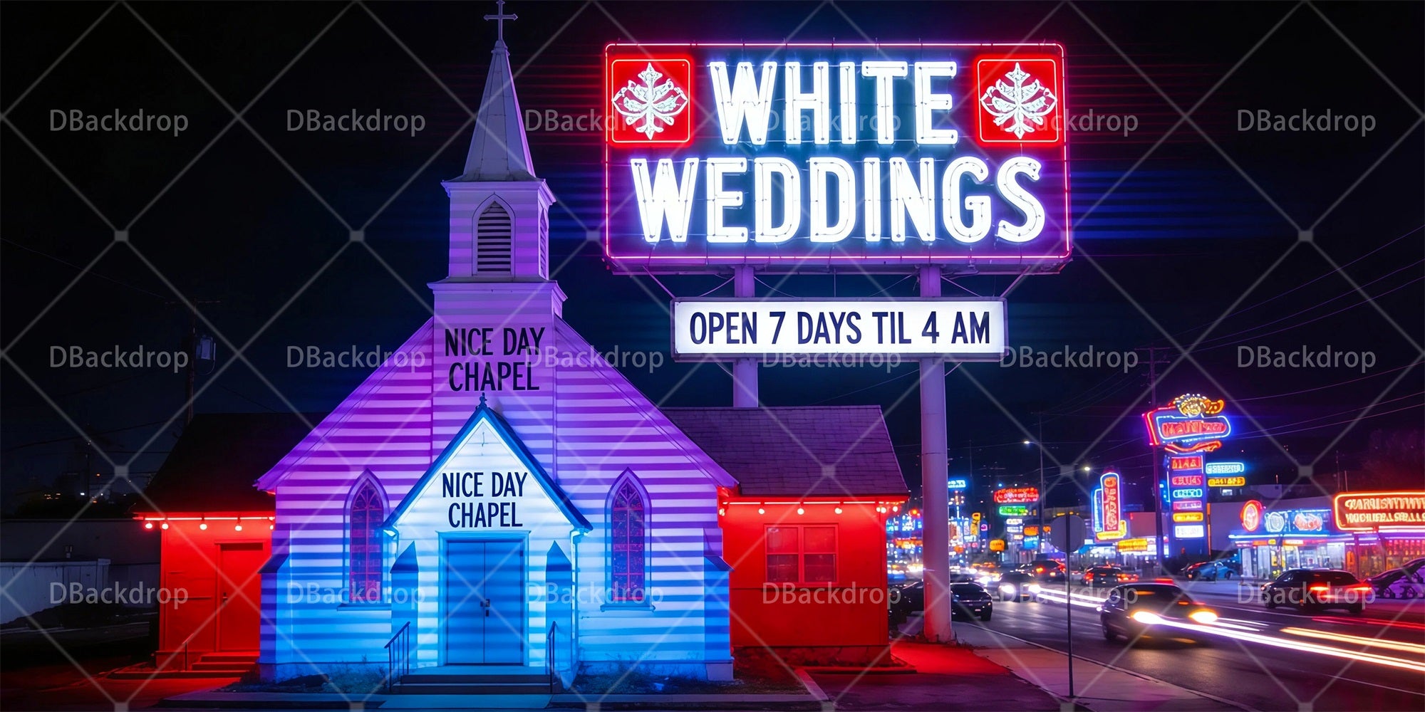 Movie Theater Backdrop Las Vegas Strip Theater Stage Backdrop RR65-T112