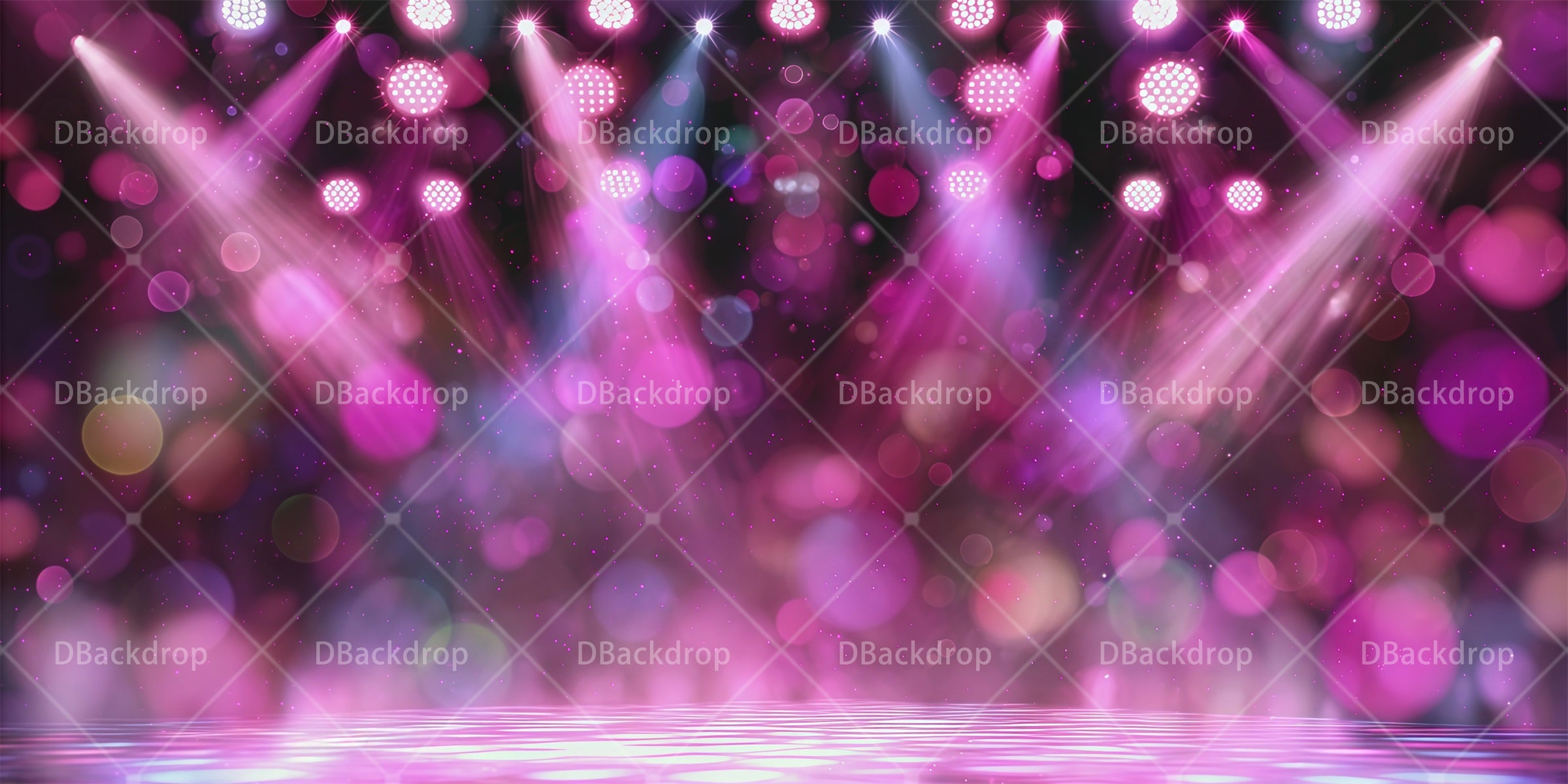 Musical Backdrops Celebration Lights Broadway Stage Backdrop RR65-T115