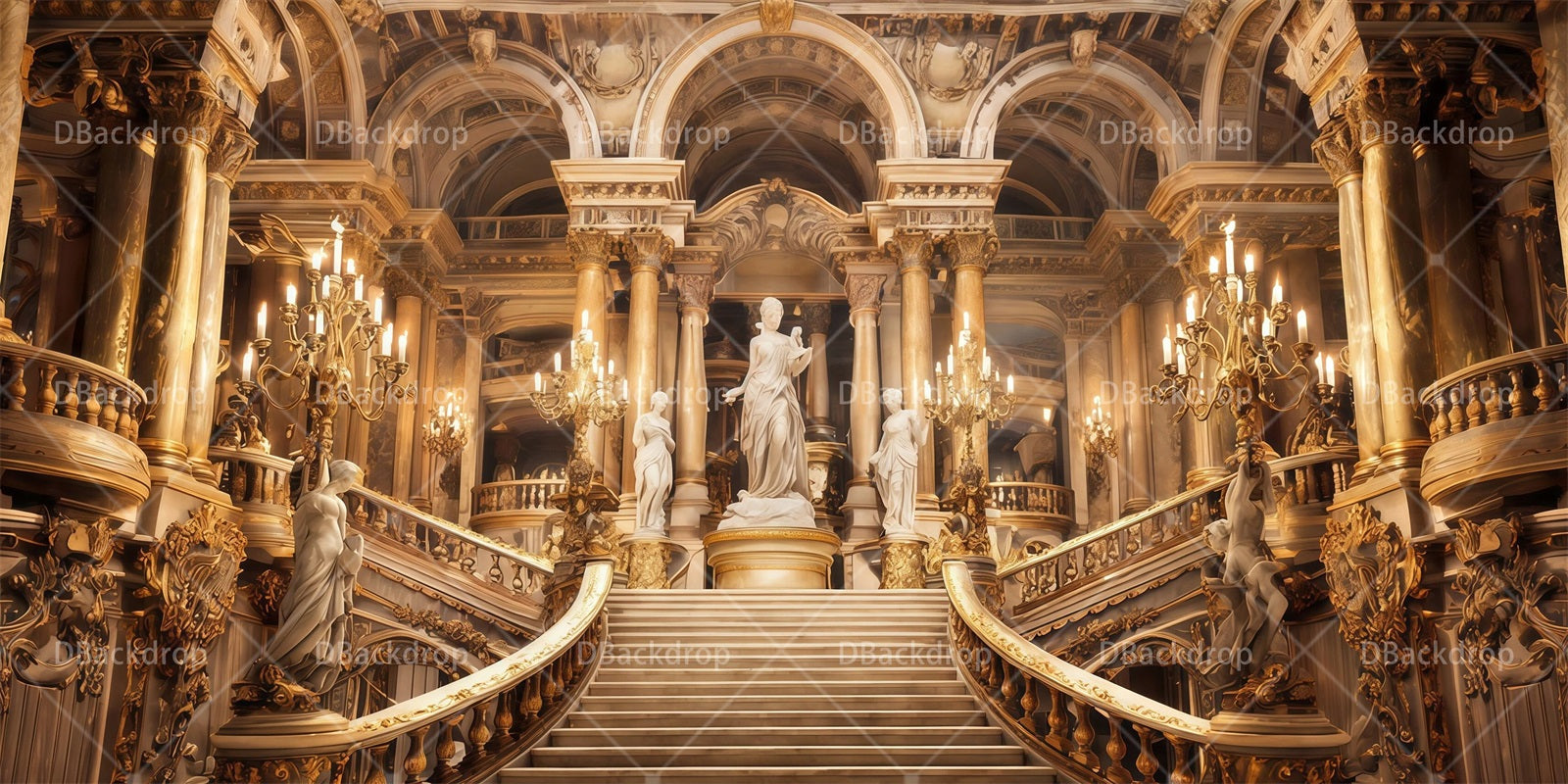 Backdrop For Theater Play Opera House Grand Foyer Stage Backdrop RR65-T76