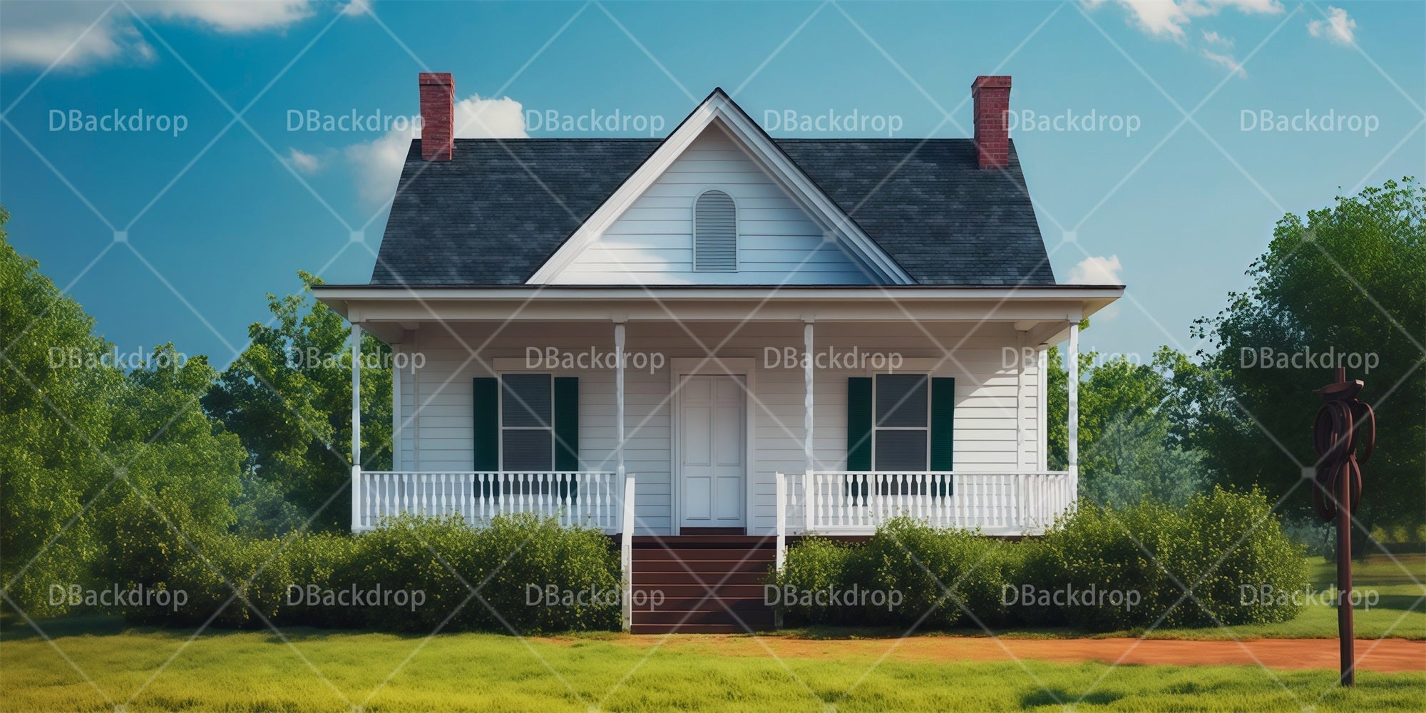 Professional Stage Backdrops Rural House Theater Backdrops RR66-T100