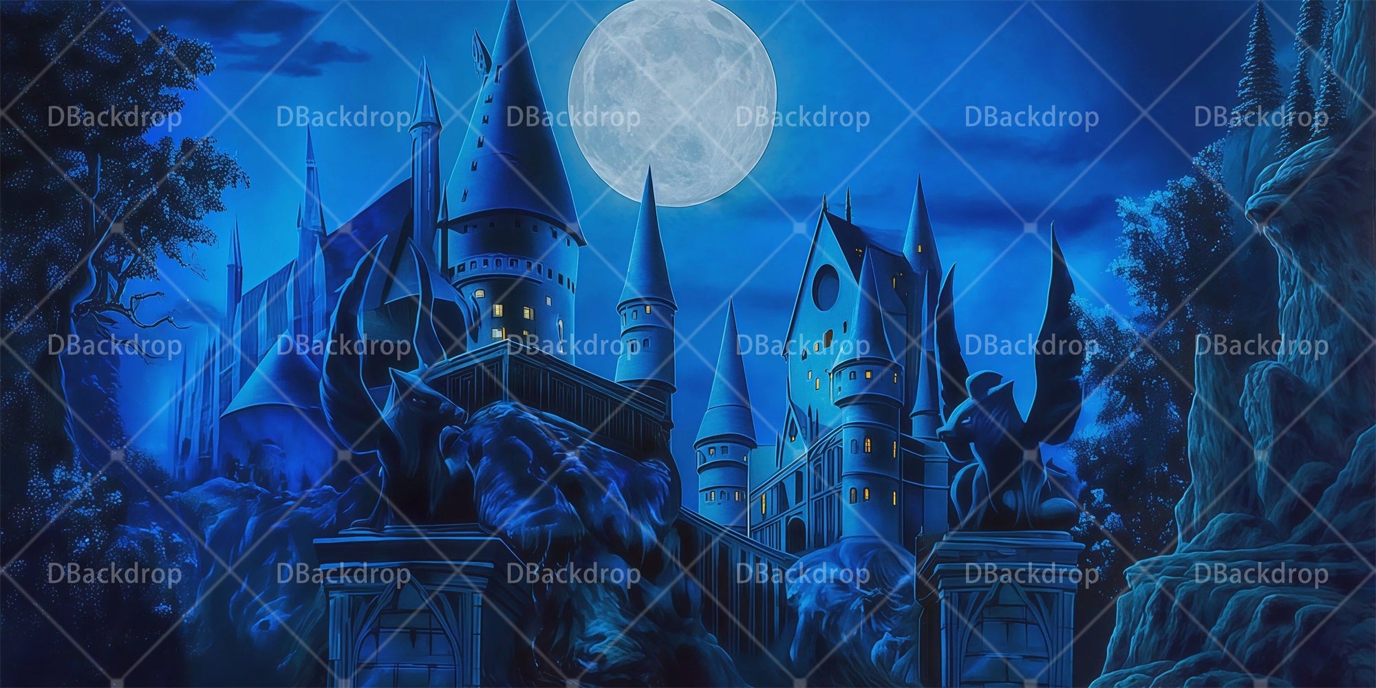 Stage Backdrop Witchcraft University Backdrop For Theater Play RR66-T103