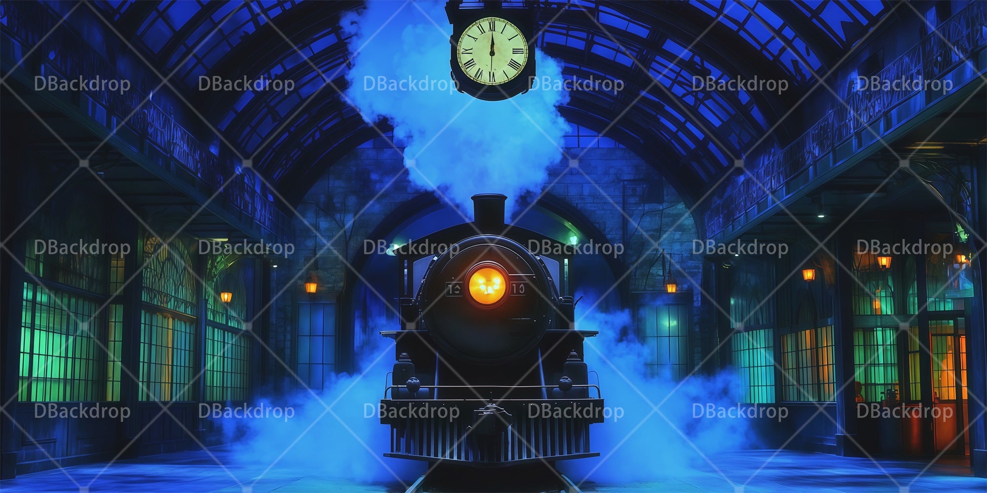 Theater Backdrops For Sale Railway Station Stage Backdrop RR66-T39