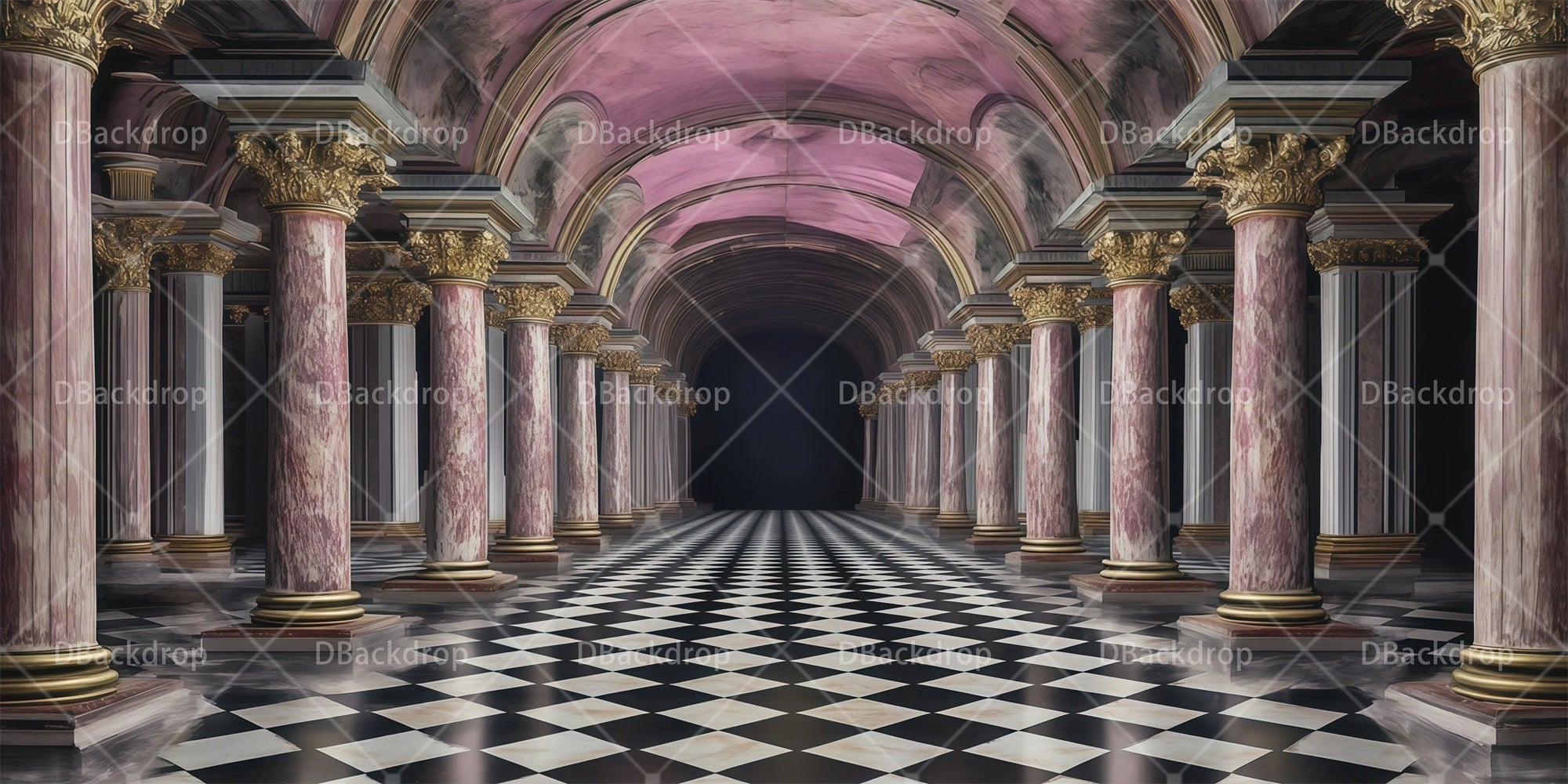 Professional Stage Backdrops Luxury Hall Theater Backdrop RR66-T44